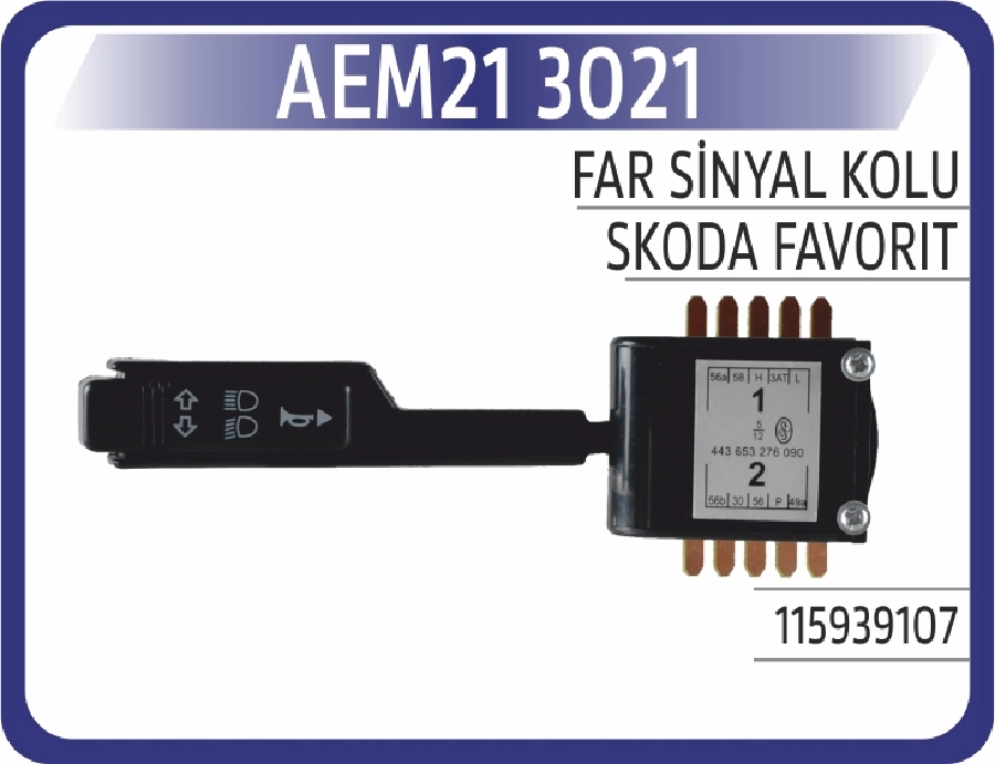 Far Sinyal Kolu Skoda Favorit | OEM AEM213021