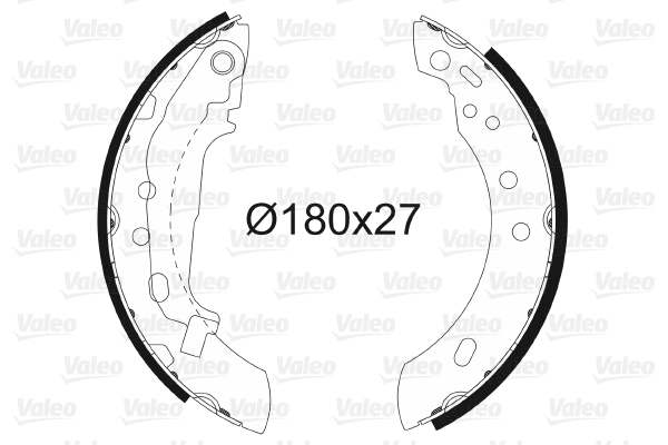 Arka Fren Balatasi Pabuc Nissan Micra 1992-2003 (K11 Kasa) | VALEO 562597 | OEM 440606F625 440606F625 4406099B26 4406099B26