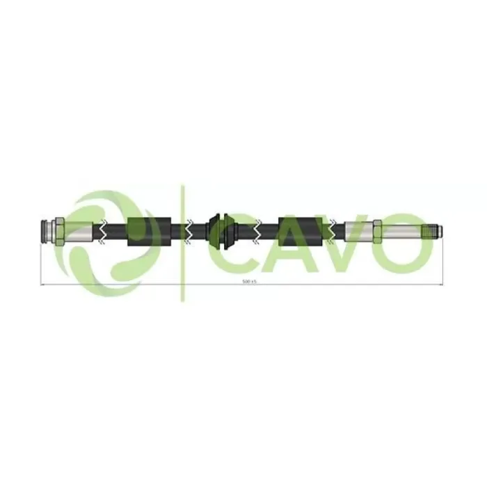 On Fren Hortumu Sharan 97> | CAVO C800 546A | OEM 7M0611701D