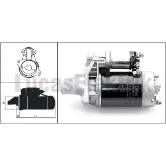 Mars Motoru 12V 2,1KW 10 Dis M113 Bmc TM30 LES0049 | LUCAS 619 240 17 | OEM M4E7003