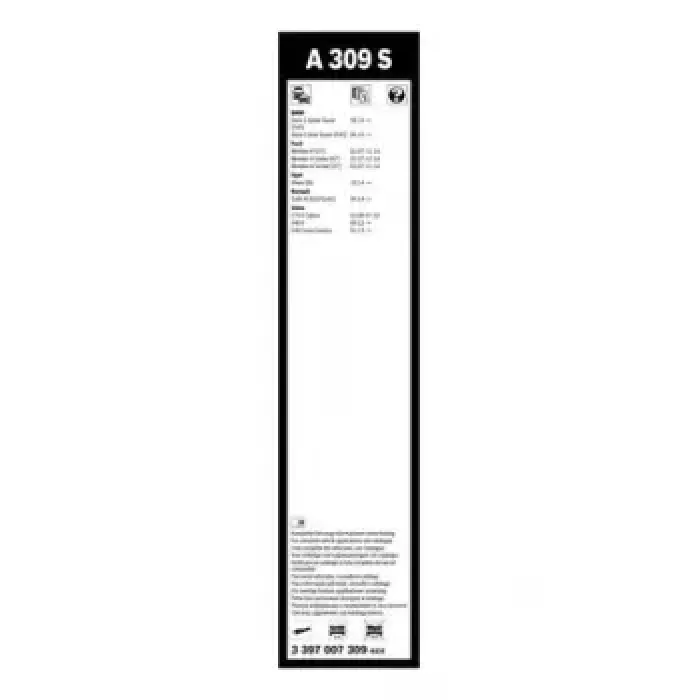 Silecek Supurgesi Takim Aerotwin [650 / 475 MM] | BOSCH 3397007309 | OEM VOL 274584 FOR 7S7117B437AA 274584 7S7117B437AA