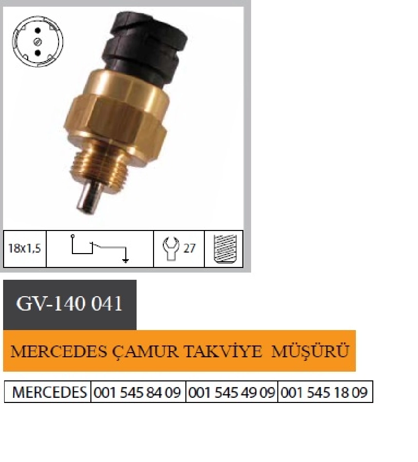 Müşür Geri Vites - Mercedes Axor GV140025-GV140048 0015458409 0015454909 0015451809 | OEM GV-140041