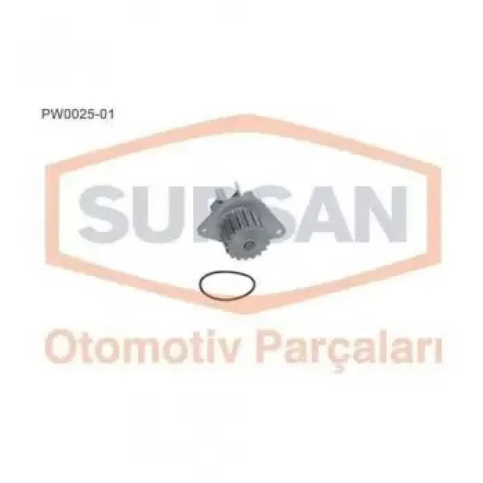 Devirdaim Su Pompasi P206 P207 P307 C2 C3 C4 ET3J4 (1,6 16V) 18DIS | SUPSAN PW0025-01 | OEM 1201G2 1201G2 1609314980 1609417180 1609314980 1609417180