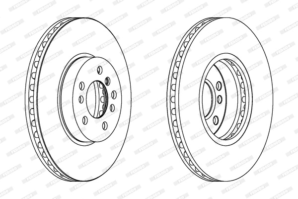 Fren Diski On Havali BMW X3 E83 X5 E53 | FERODO DDF1256C-1 | OEM 34116859679 34116794300