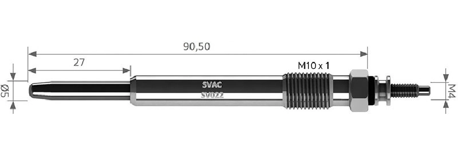 Kızdırma Bujisi 11V Citroën Berlingo (Mf, Gjk, Gfk): 2.0 HDI C4 I (Ua): 2.0 HDI C5 I (DC): 2.0 HDI | OEM SV022