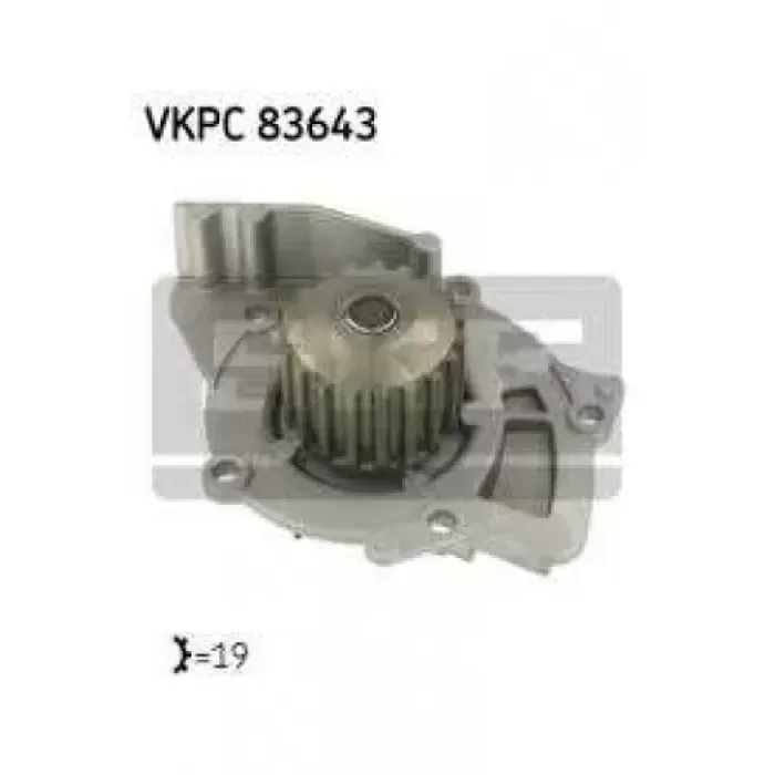 Devirdaim Su Pompasi Boxer II Jumper II DW12UTED (2.2HDI 8V) / (03 06) C5 II P407 P508 P307 P308 C8 Expert III Jumpy III Scudo III DW10BTED4 (2.0 16V)) Smax 10> Focus II 09>11 2.0 TDCI Mondeo 07> 2.0TDCI | SKF VKPC83643 | OEM 3M5Q 8591 EA 1609402180