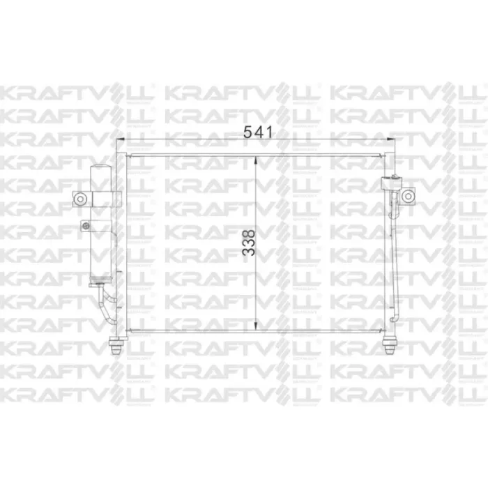 Klima Radyatoru ( Kondanser ) Hyundai Getz 1.3 1.4 Benzinli 2003-> | KRAFTVOLL 08060053 | OEM 97606-1C100