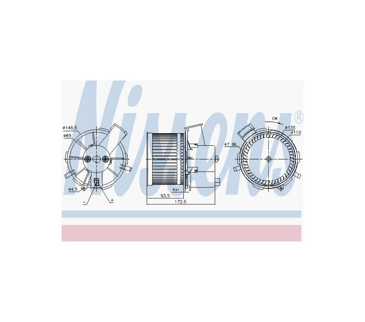 Kalorifer Motoru Komple DAF XF95, 105 | OEM 1262851
