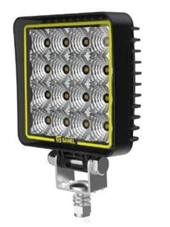 Çalışma Lambası Kare 16 LED 9W 1500 Lümen E Belgeli Su Geçirmez Metal 12V-24V | OEM SWL100.1500