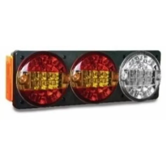 Combination Tail Lamp -Sag (Side Marker 4 Ledli) 'E' Onayli (G.Vites,Çift Pozisyon-Stop-Sinyal) - Rubolite Tip | CERKEZ UNVR-823