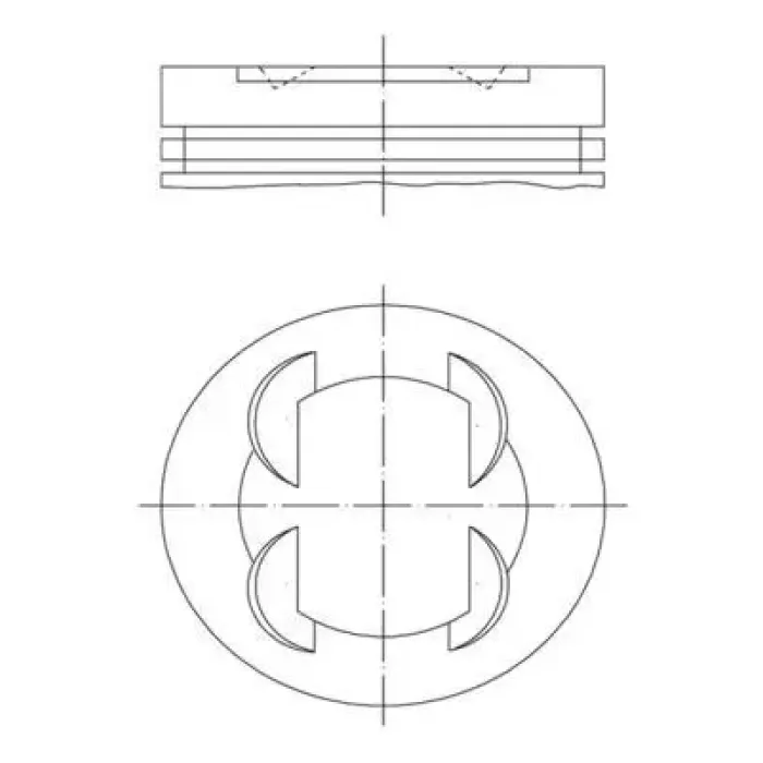 Motor Piston+Segman Komple (Std) Astra J Corsa D Aveo T300 A14XER | MAHLE 011PI00110000 | OEM 625067