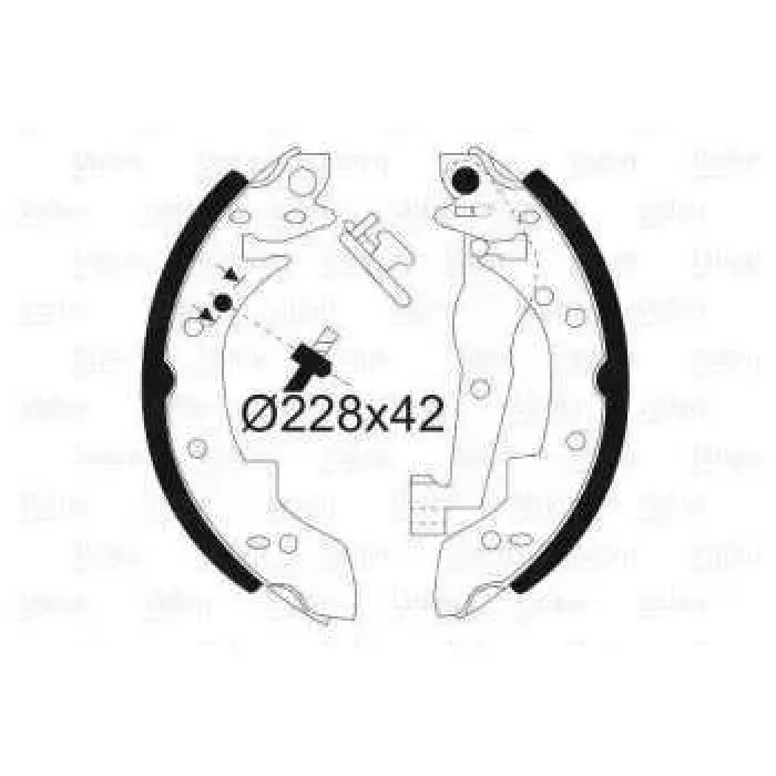 Arka Fren Balatasi Pabuc Bmw 316 316I 320I E30 | VALEO 562074 | OEM 34211157302 34211157302 34219064270 34219064270