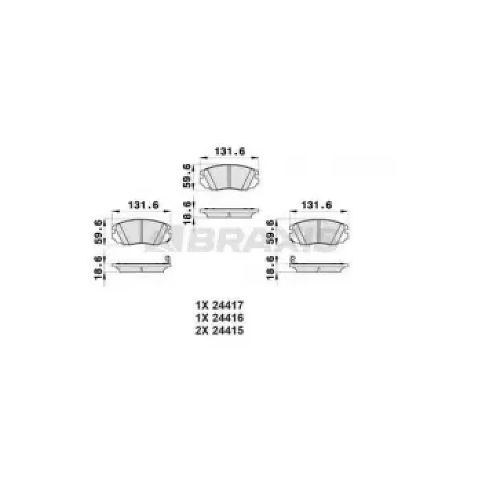 On Fren Balatasi Insignia A (296 MM 16 Inc Jant) 08>17 | BRAXIS AB0167 | OEM 1605624 1605624 95514525 1605185 22959105 1605236 95514525 1605185 22959105 1605236