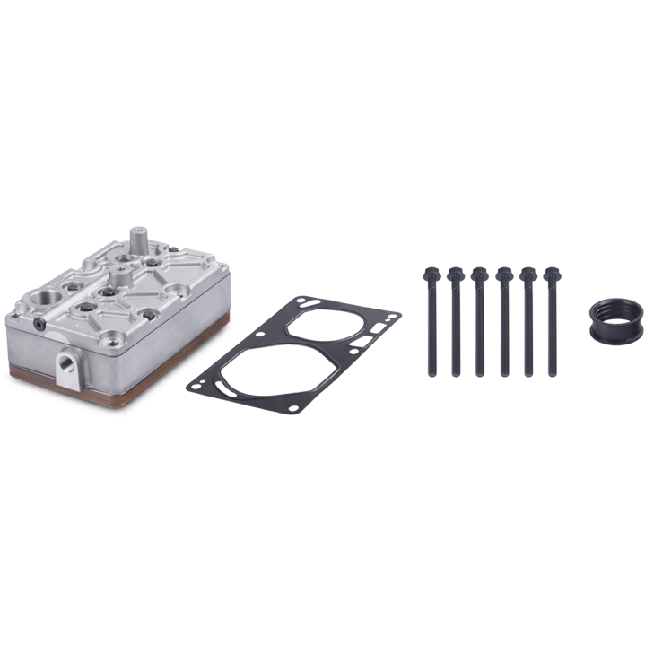 Kompresor Silindir Kapağı Çift Kafa Mercedes Axor-Actros-OM547 Yandan Cikisli Voith Tip | A-TECH 505.01.1210 | OEM 113650-0011309615