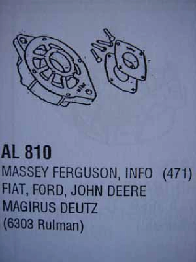 Alternatör Ön Kap Kalın Mil (6303) R Lı - Traktör Dodge 250 Magirus Peuget J9 Massey Ferguson Fiat Traktör Fo | OEM 74991471