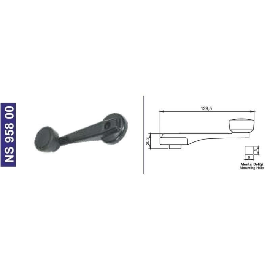 BMC L1.8-L2.5-L3.0-L60-TDİ80-L100-Fatih, Cam Açma Kolu | OEM NS95800