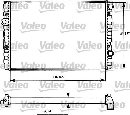 Motor Su Radyatoru 1,9D / Td / TDI Golf III 91>02 Passat 89>97 Vento 91>98 | VALEO 731127 | OEM 1H0121253BC 1H0121253BC 1H0121253BL 1H0121253BL