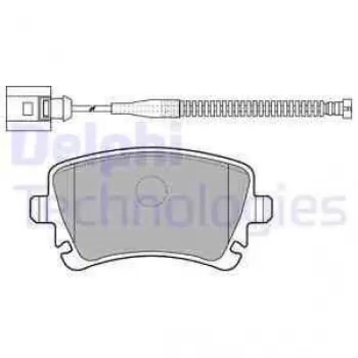 Fren Balatasi Arka Fisli Phaeton 02> | DELPHI LP1860 | OEM 3D0698451 3D0698451A