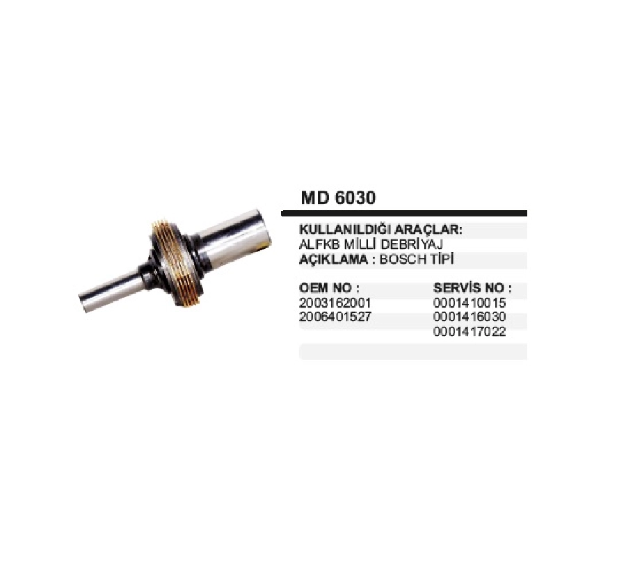 Marş Debrıyajı Alfkb MAN-Mercedes-V | OEM MD6030