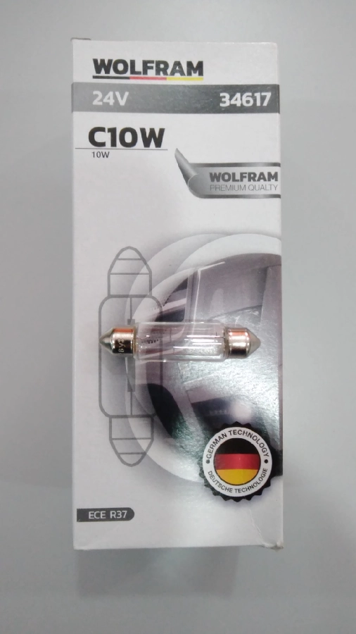 Ampul 24V 10W SV8.5-8 Sofit Uzun Boy 41 2000 | OEM 34617
