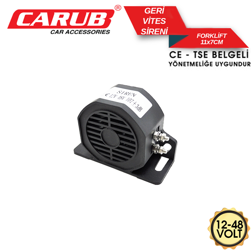 Carub Foktif Geri Vites Kornası 12, 48 Volt