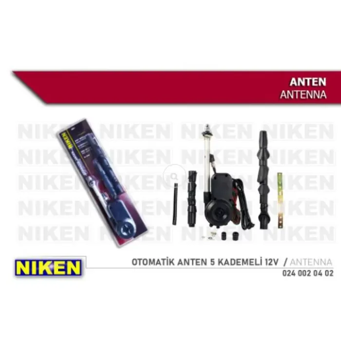 Otomatik Anten 5 Kademeli 12V | NIKEN 024 002 04 02