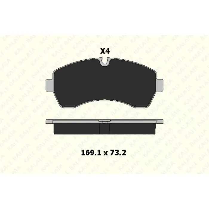Fren Balatasi On Sprinter 906 06> 907 910 18> Crafter 06>16 | KALE B 29200 207 04 ANS | OEM 2E0698151A A0044208220