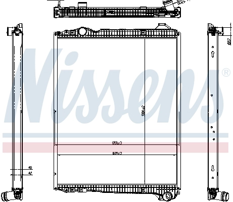 Motor Su Radyatoru (Cerceveli) - Scania / R 16- Cg/Cr | NISSENS 606323 | OEM 2439720 2439722 2473321 2552201 3158317