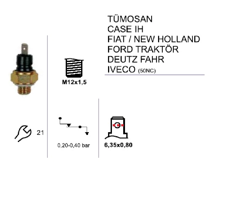 Müşür Yağ - 35NC-50NC, 697T, Fiat Traktör | OEM F10005