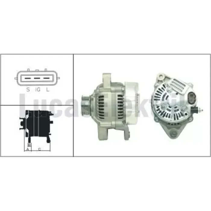 Alternator 12V 70A Denso Tip Corolla 7 1,6I Corona 6 1,6I Carina E 1,5I Celica 6 1,8 | LUCAS LEA0189 | OEM 2706002040 2706002050 2706002070