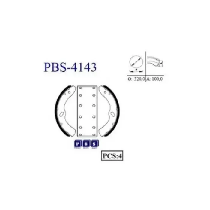 Fren Balatasi Papuclu On Arka Isuzu NPR66 Sampiyon Nnr K 4459 | PBS 4143 | OEM 897201061154 897201061051 897094504051