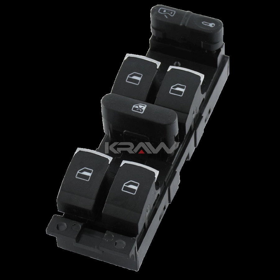 Cam Açma Kapama Anahtarı Surucu Tarafı Dortlu Golf 4 Bora Passat B5 1996-2006 ve sonrası Krom Kaplama | OEM AN-412C