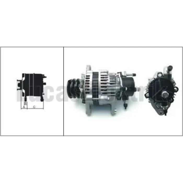 Alternator 24V 50A Isuzu 4HF1 4HG1 NPR66 Nqr NPR71 | LUCAS LEA0652 | OEM 587610268051 897186551151 897351572051 897170163151