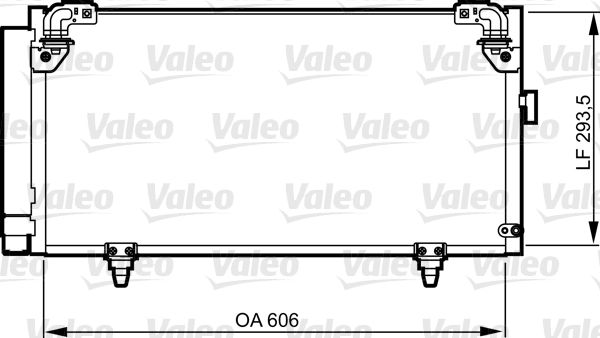 Klima Radyatoru Subaru Legacy III Outback 03>09 | VALEO 814314 | OEM 73210 73210 AG000 AG000