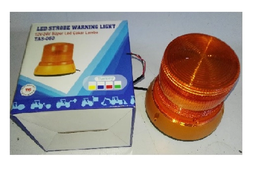 Tepe Döner Lamba LED'li 12V-24V Çakar Civatalı (Sarı) | OEM 04115