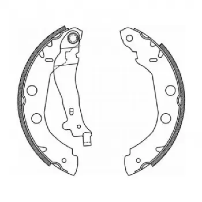 Arka Fren Balatasi Pabuc Kangoo 1.5DCI 1.9DCI (Buyuk) | BRAXIS AC0027 | OEM 7701207556 7701207556 440603J325 7701208063 7701205517 440603J325 7701208063 7701205517