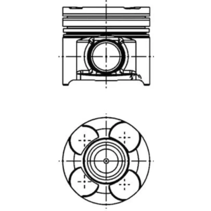 Piston Segman Std 82MM Vectra C 1.9 Cdti 16V Z 19 Dth | KOLBEN 40660600 | OEM 40660600