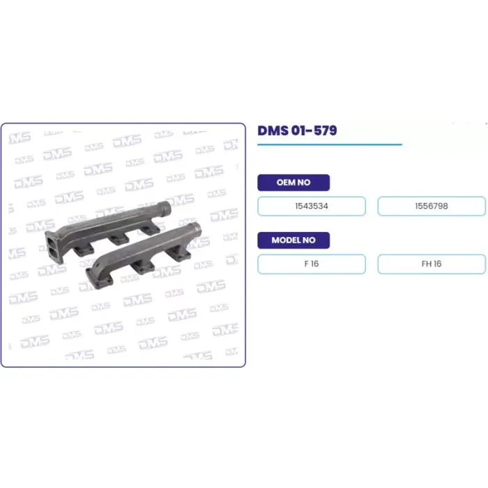 Egzoz Manifoldu Takim E.M Volvo Truck FH16 | DEMOSAN 01-579 | OEM 1543534-1556798