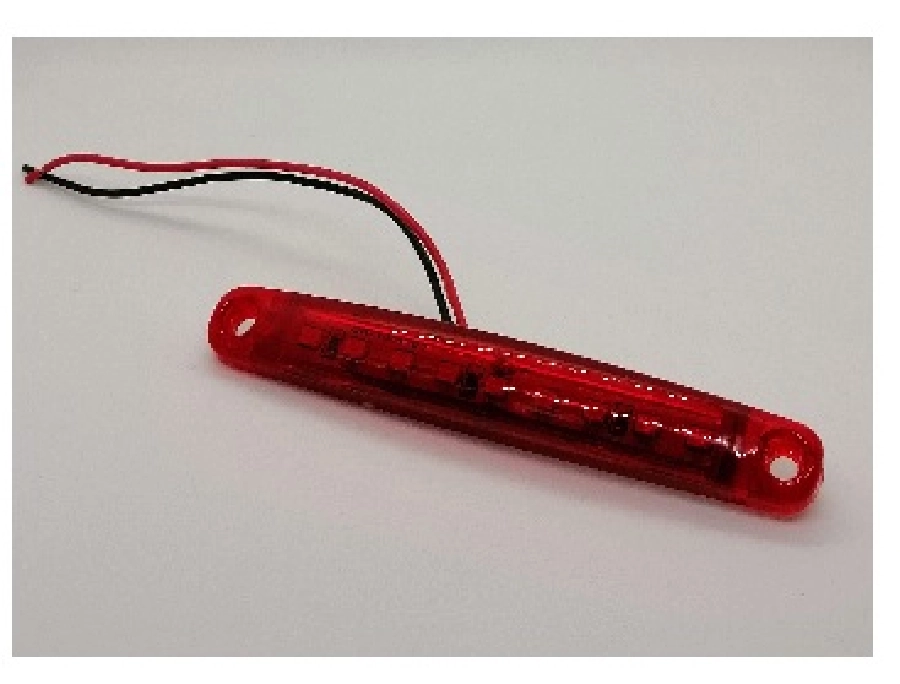 Side Marker Basamak Aydınlatma Kırmızı Cam Kırmızı 9LED 24V | OEM 005K24