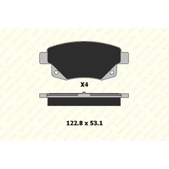 Arka Fren Balatasi Transit V347 06> ( Fissiz ) | KALE B 24486 170 04 ANS | OEM 6C11 2M008 AF 1819638