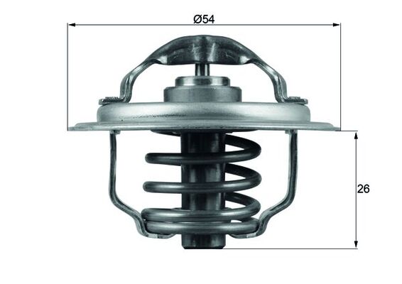 Termostat (87°) Golf 5 6 Plus Jetta 3 Passat Scirocco Tiguan A3 A4 A6 Altea Leon Toledo 2,0 Tdi | MAHLE TX11187D | OEM 03G121113 06B121113A