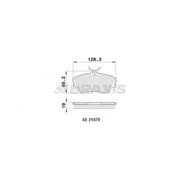 On Fren Balatasi Transporter T4 2,4D / 2,5TDI 90>03 | BRAXIS AA0160 | OEM 701698151 701698151D 701698151E