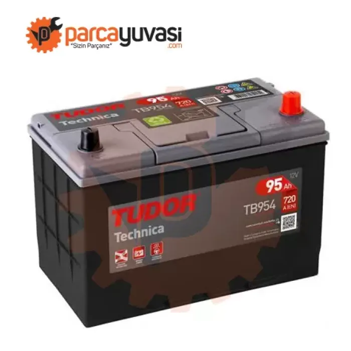 Aku 12V 95 Ah 760A D31 (306×173×222) (90 Ah Muadili) | TUDOR TB954 | OEM 55176509 KBE031850AA
