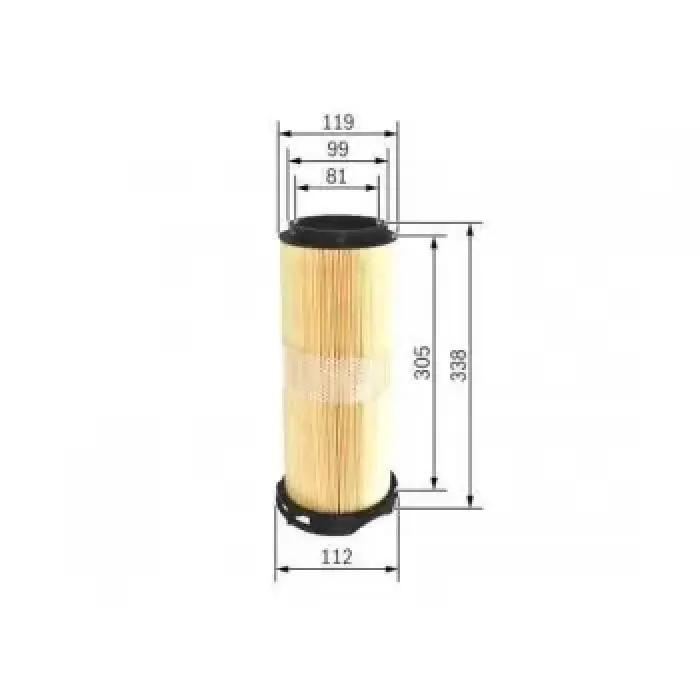 Hava Filtresi (OM646) C-Class W204 08>14 S204 08>14 C204 11> | BOSCH F026400214 | OEM A6460940204