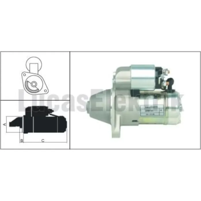 Mars Motoru 12V 13 Dis 1.4 Kw Opel Astra H-G-J Corsa C Meriva Zafira B Mokka Combo 1.7 Dti Cdti 00>15 | LUCAS LES0130 | OEM 1202591 6202000 97189118 6202103