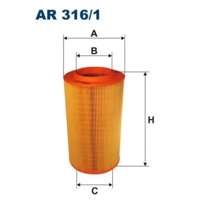 Hava Filtresi Boxer Jumper Ducato 2,8 2,5TDI 03 / 94 03 / 02 Uzun Tip | FILTRON AR 316 | OEM 1310636080