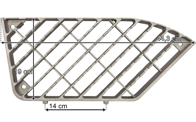 Renault Basamak Izgarası (Alt Sağ, Sol) Alüminyum | OEM 5010225398