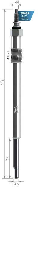 Kızdırma Bujisi 11,5V Citroën Jumper : 2.2 HDI GN939 0 100 226 385 GLP051 0 250 202 130 DP75 Y-548J | OEM SV025