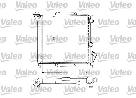 Motor Radyatoru Express R5 R9 R11 1,4 / 1,7 (Classic 883959) / (360X396X34) | VALEO 883959