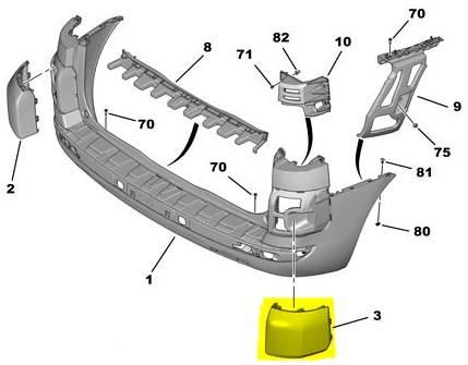 On Tampon Kose Bakaliti Sol Boxer 3 Jumper 3 Ducato 3 11> | ROOT 131112 | OEM 7452NC